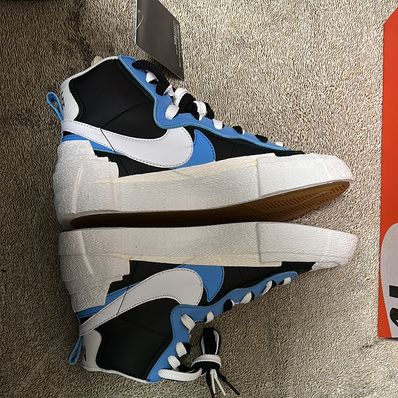 sacai × NIKE BLAZER MID "BLACK / BLUE"