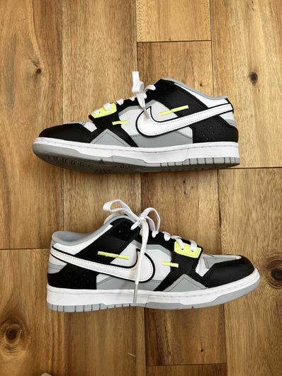 Nike Dunk Low Scrap "Black/White/Light Lemon Twist"