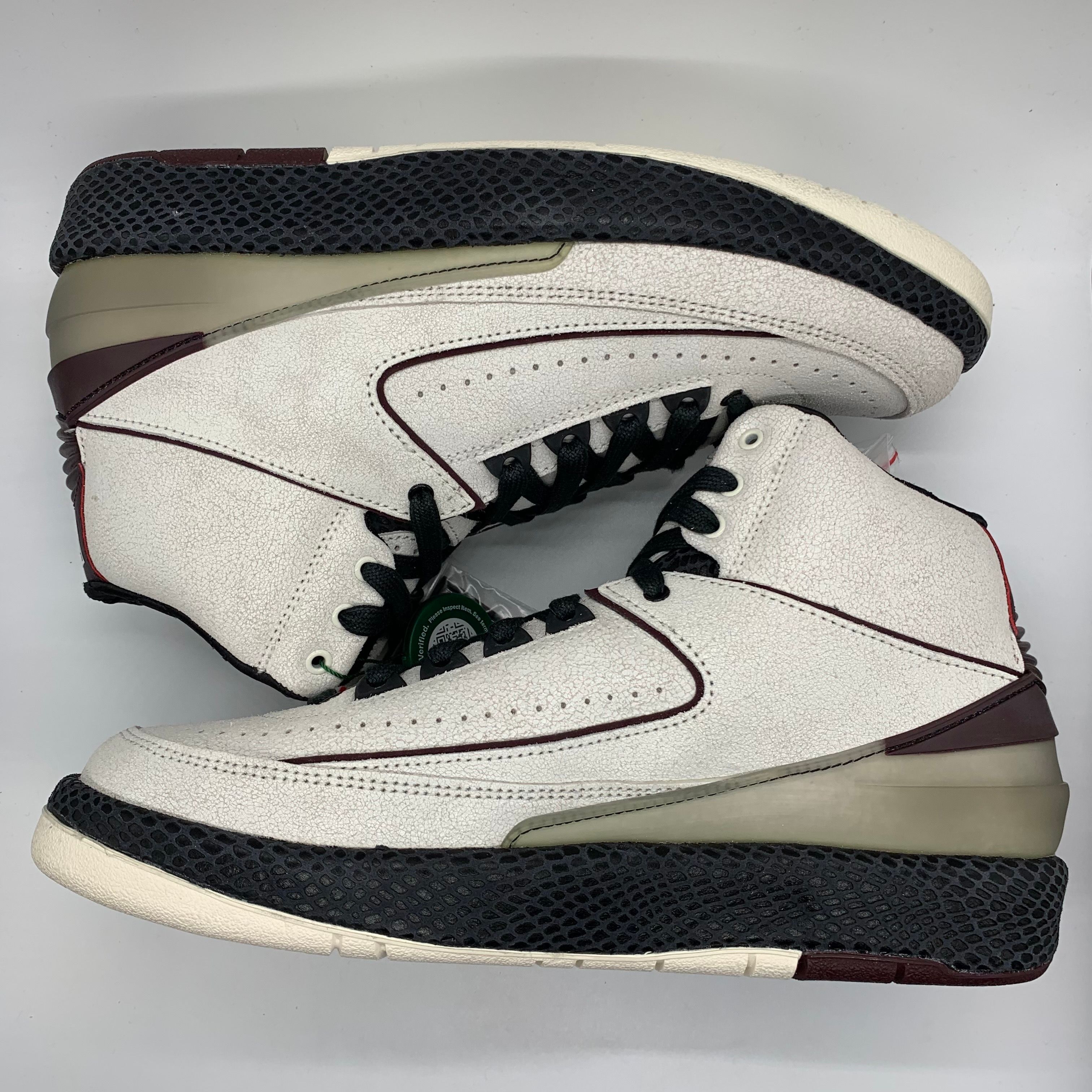 A Ma Maniere × Nike Air Jordan 2 "Airness/Sail and Burgundy"