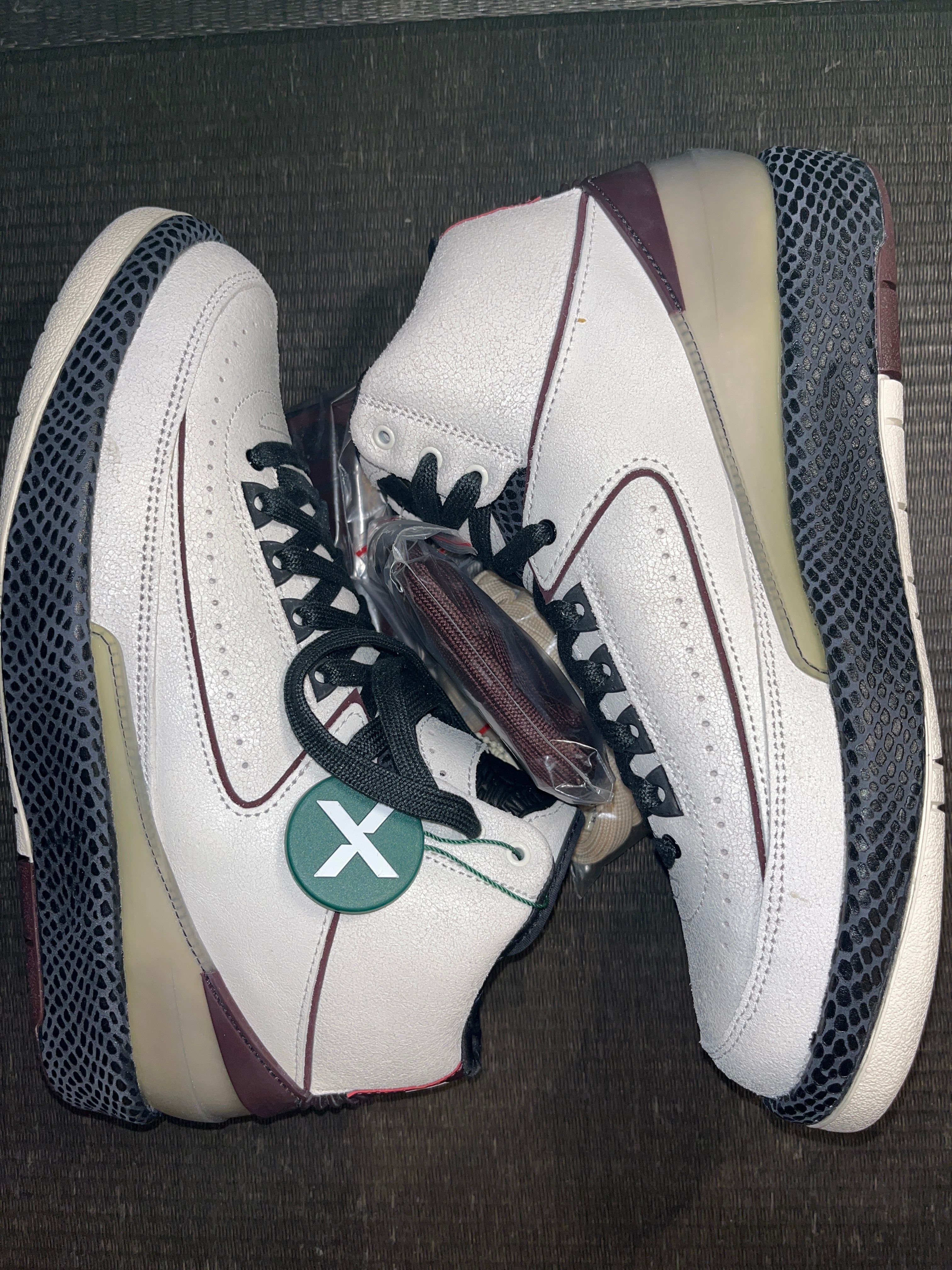 A Ma Maniere × Nike Air Jordan 2 "Airness/Sail and Burgundy"