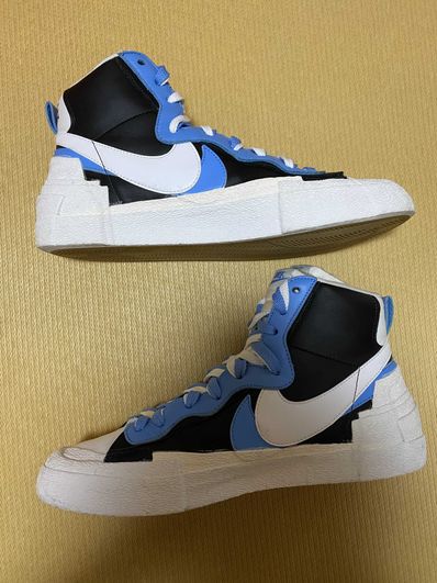 sacai × NIKE BLAZER MID "BLACK / BLUE"