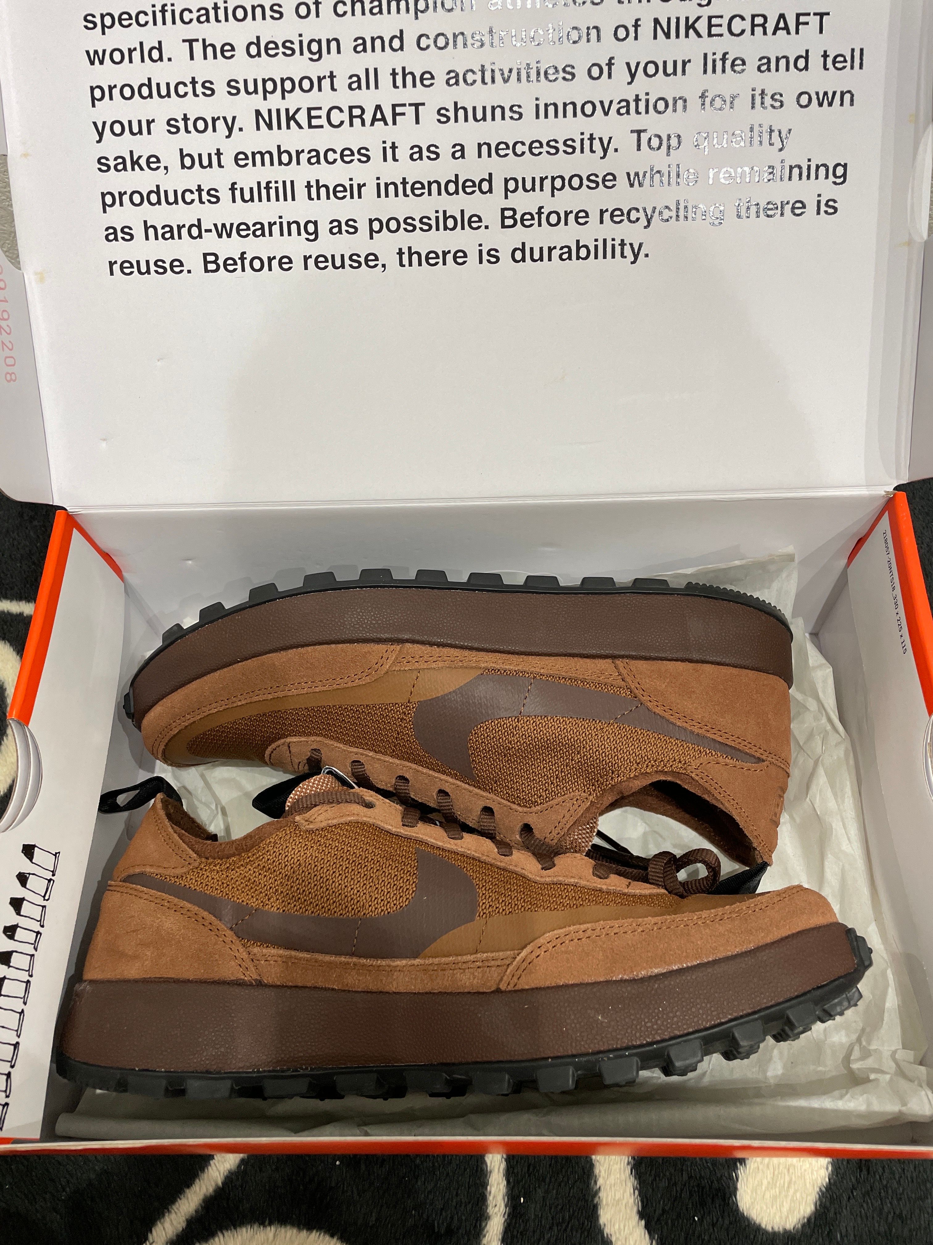 Tom Sachs × NikeCraft Women's General Purpose Shoe "Brown"