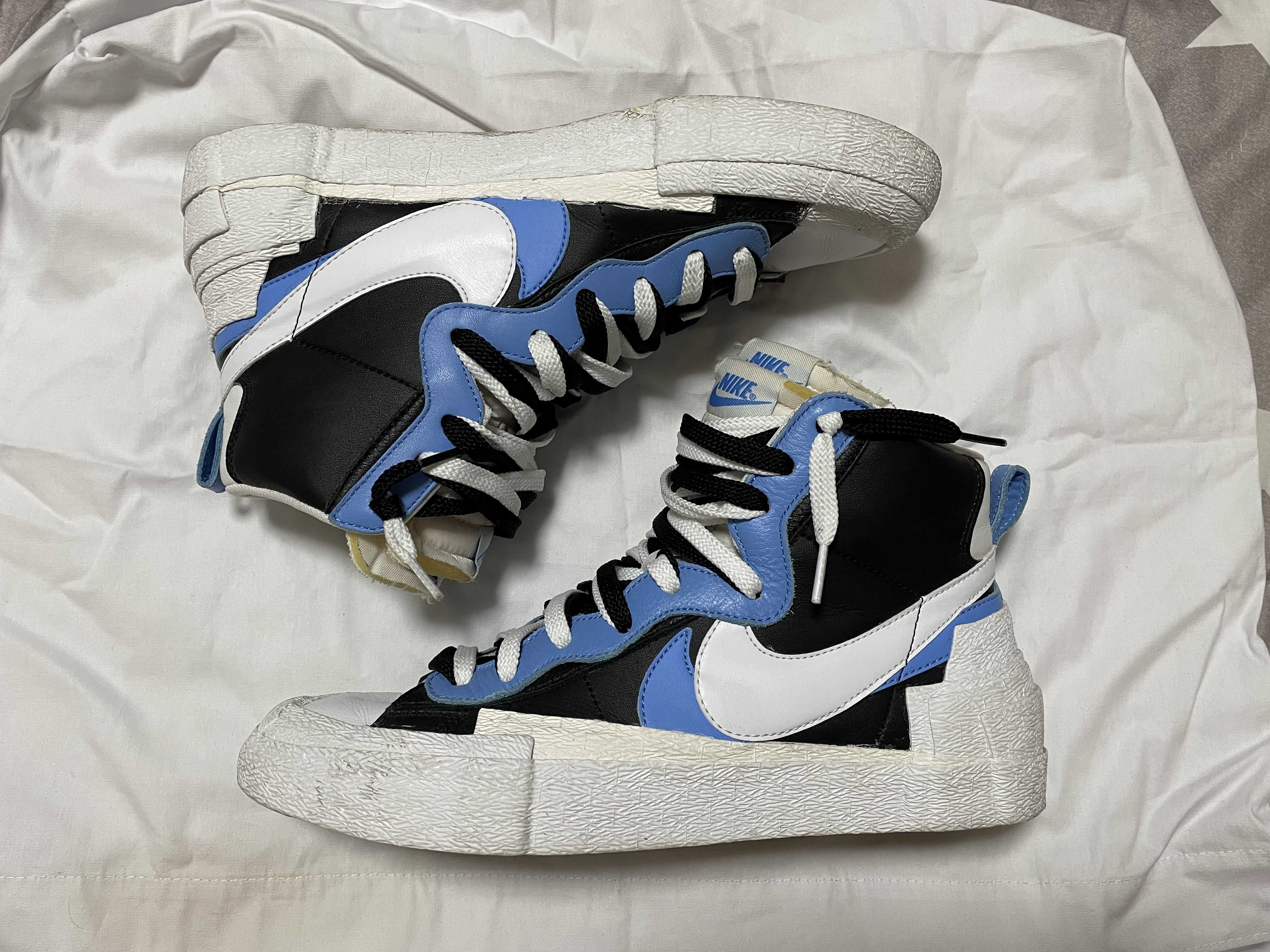 sacai × NIKE BLAZER MID "BLACK / BLUE"
