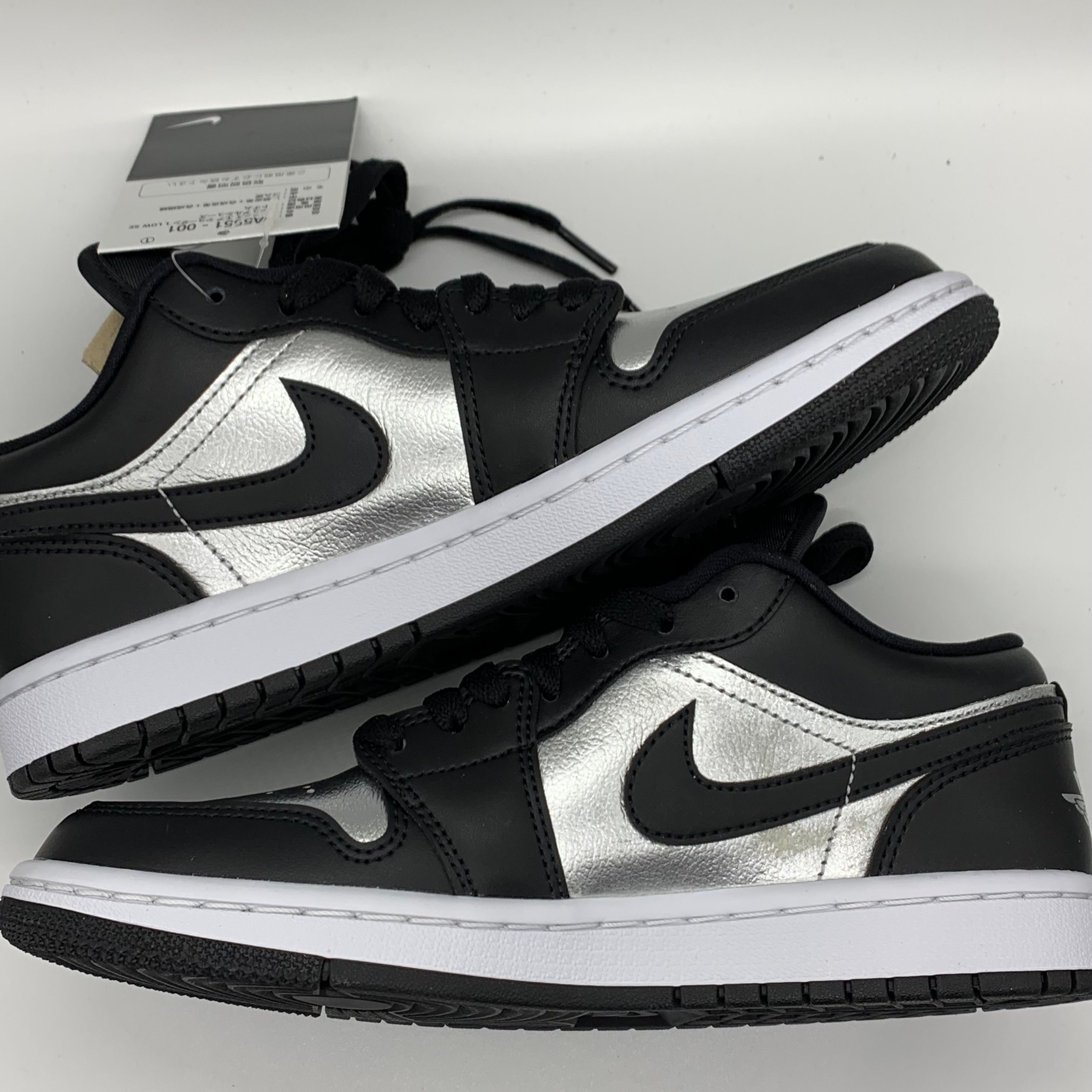 Nike Women's Air Jordan 1 Low SE "Black/Metallic Silver"