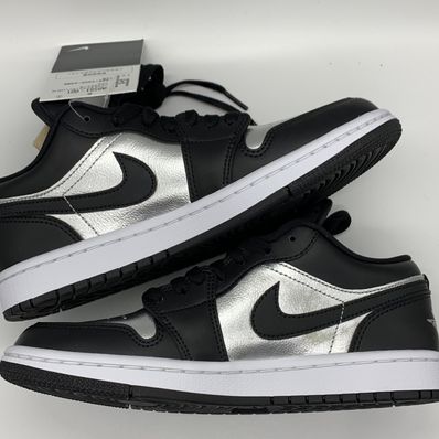 Nike Women's Air Jordan 1 Low SE "Black/Metallic Silver"