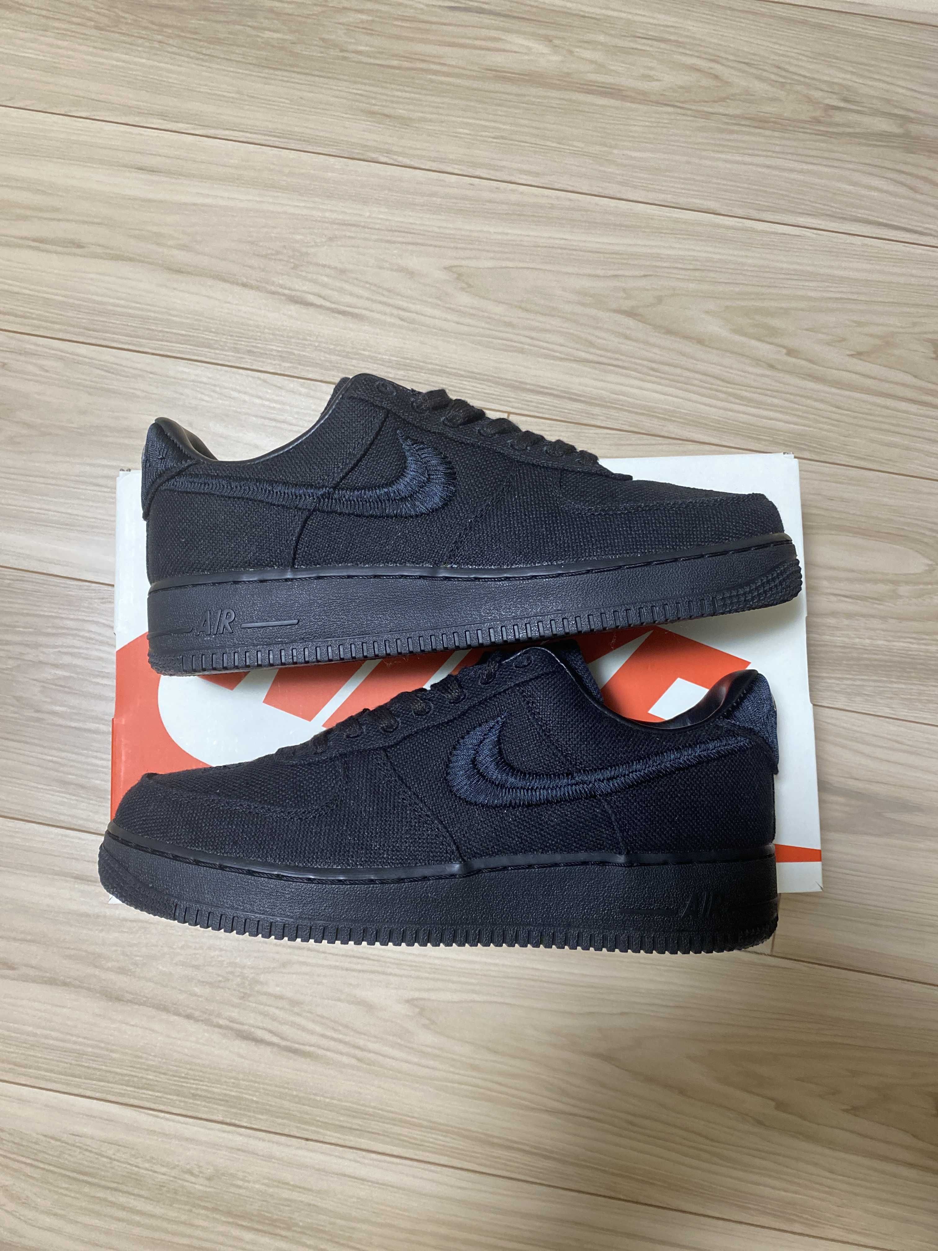 Stussy × Nike Air Force 1 Low "Triple Black"