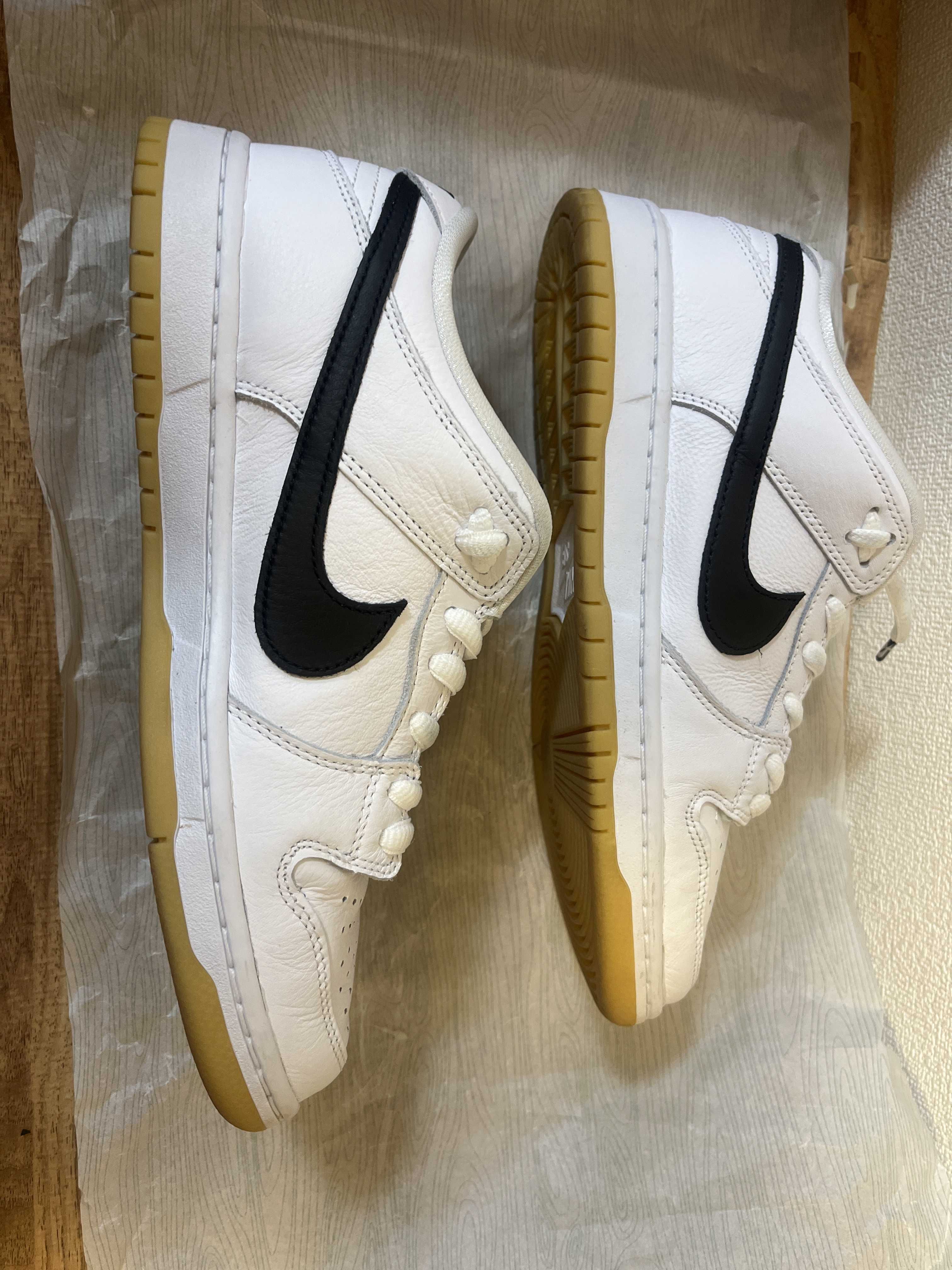 Nike SB Dunk Low Pro "White/Black-White-Gum Light Brown"