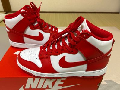 Nike Dunk High "Championship White and Red"