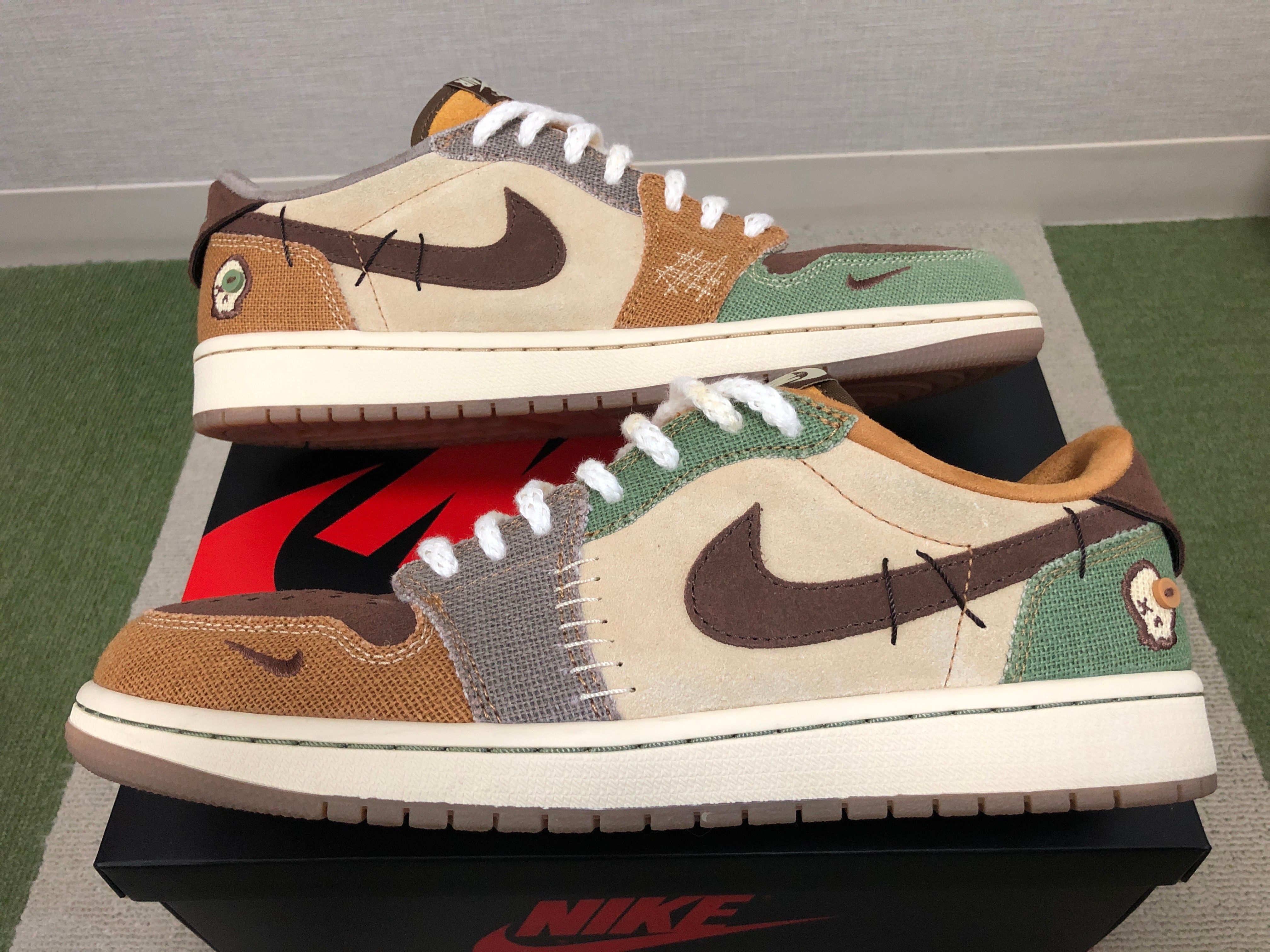 Zion Williamson × Nike Air Jordan 1 Low OG "Flax and Oil Green"