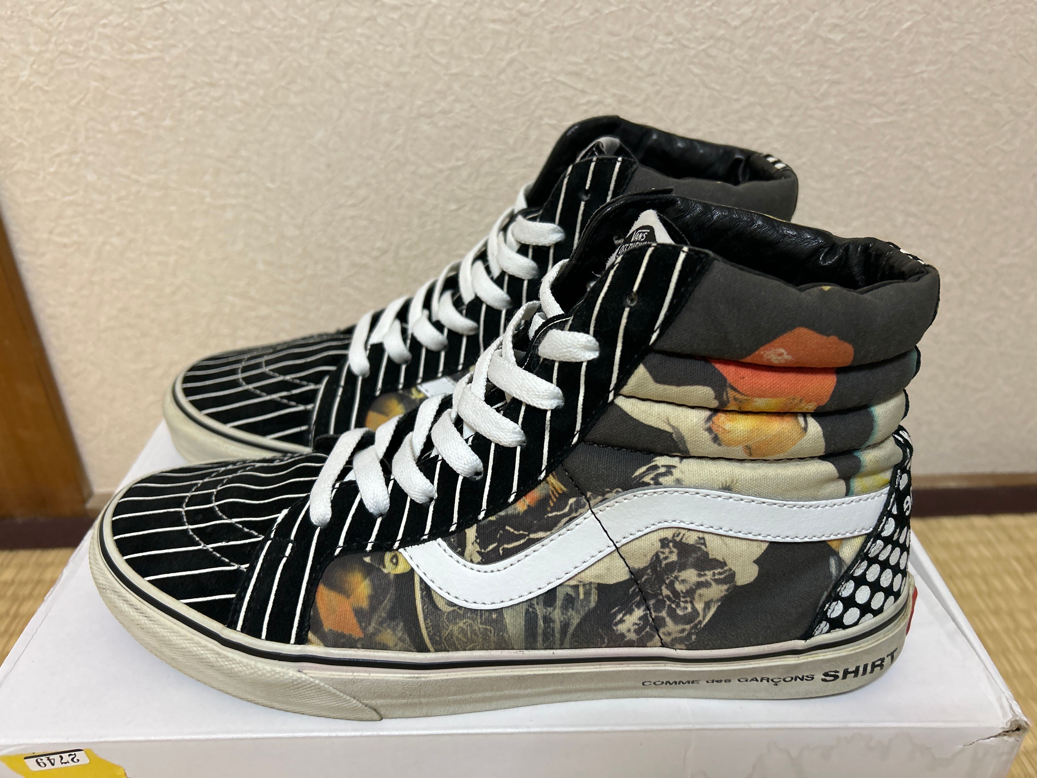Supreme × Comme Des Garcons Shirt × Vans SK8-Hi "Black"