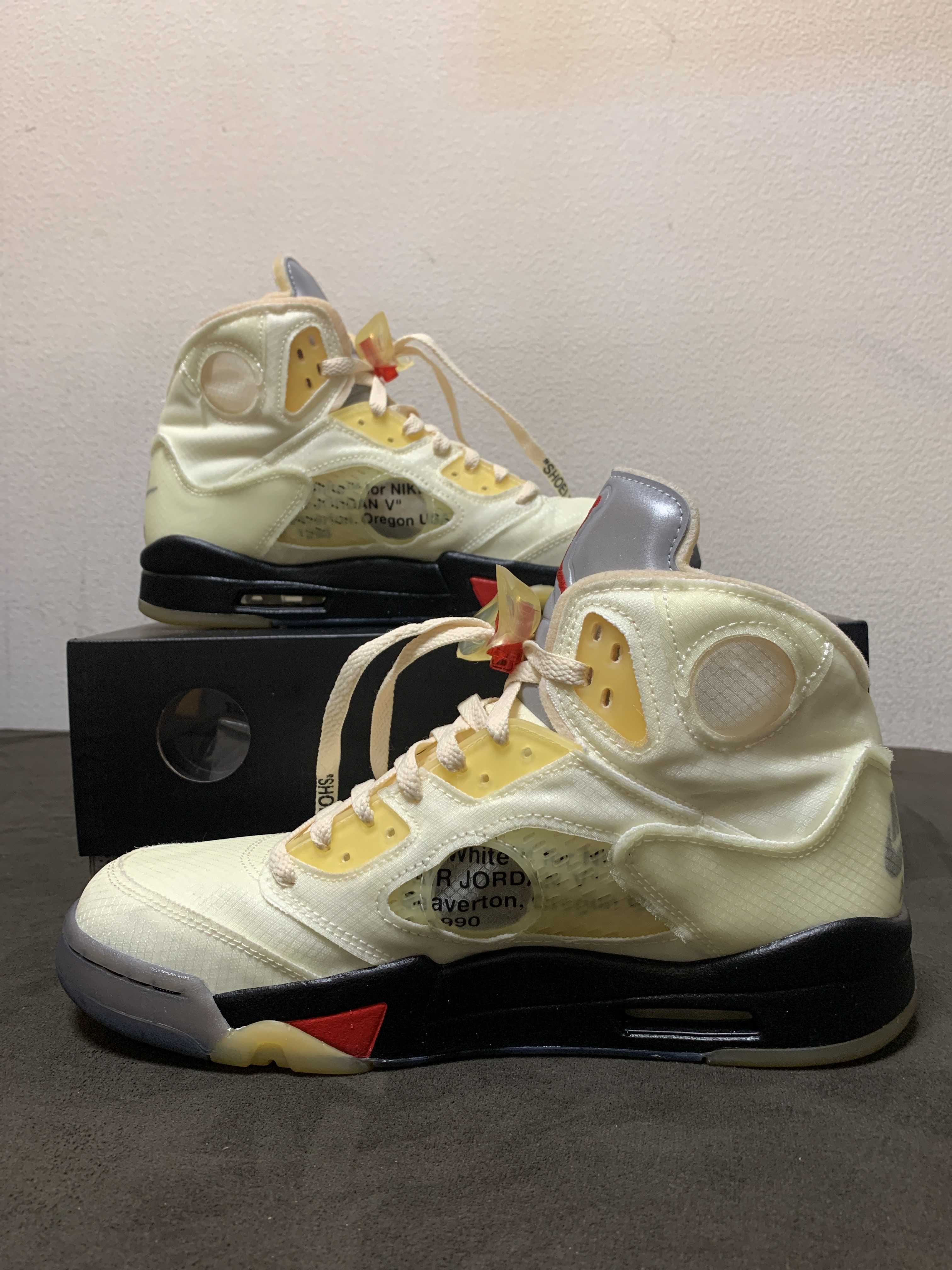 Off-White × Nike Air Jordan 5 "Sail"