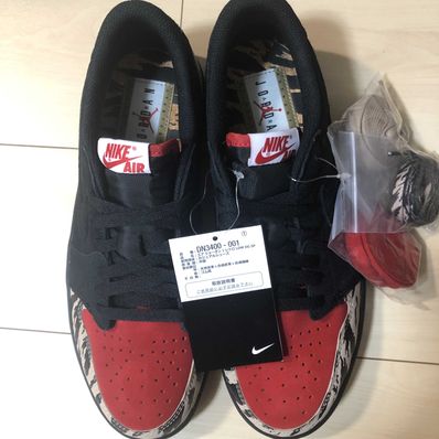 Sole Fly × Nike Air Jordan 1 Low "Black and Sport Red"