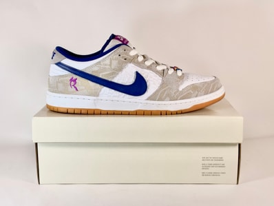 Rayssa Leal × Nike SB Dunk Low PRM "Pure Platinum and Vivid Purple"