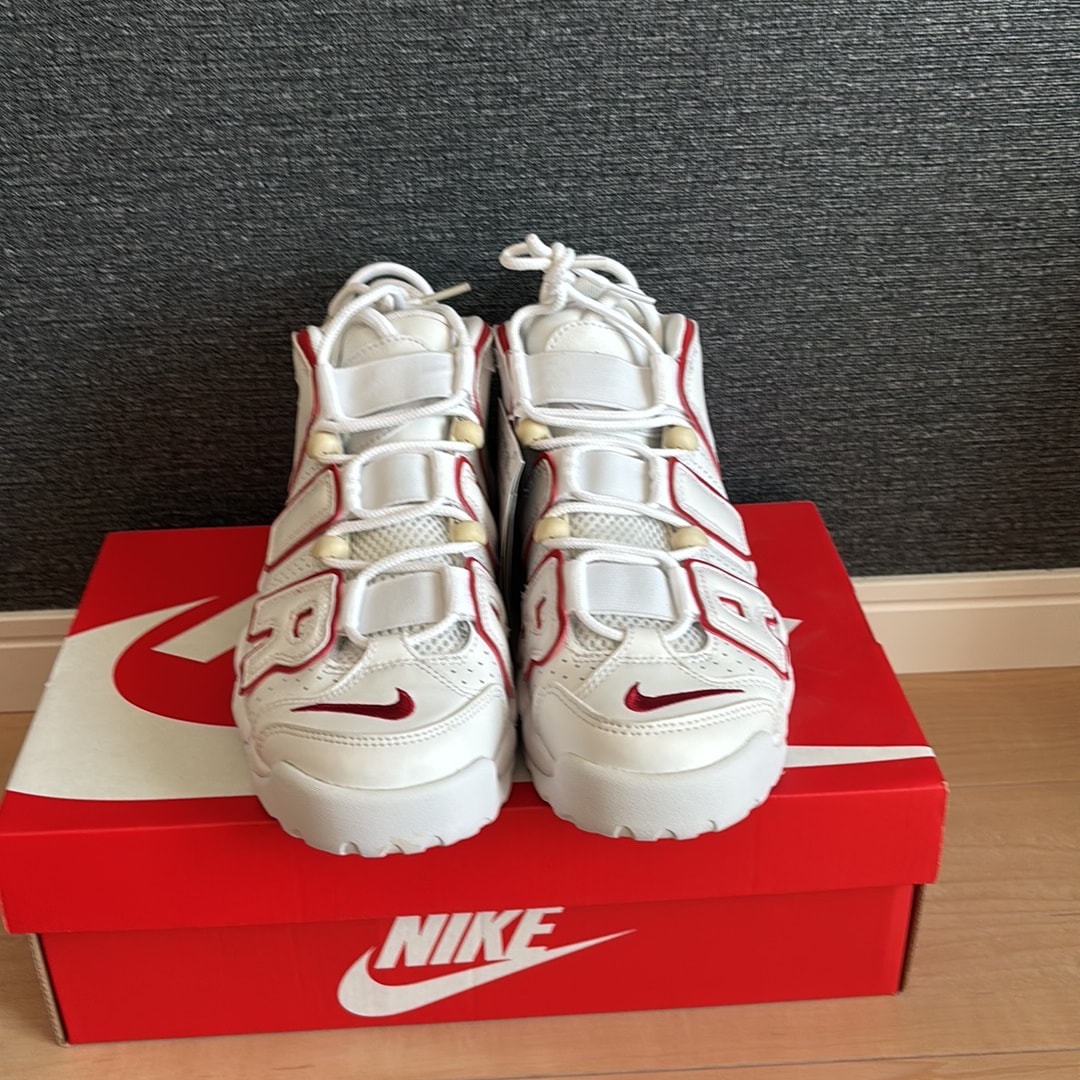NIKE AIR MORE UPTEMPO "WHITE/VARSITY RED" (2021)