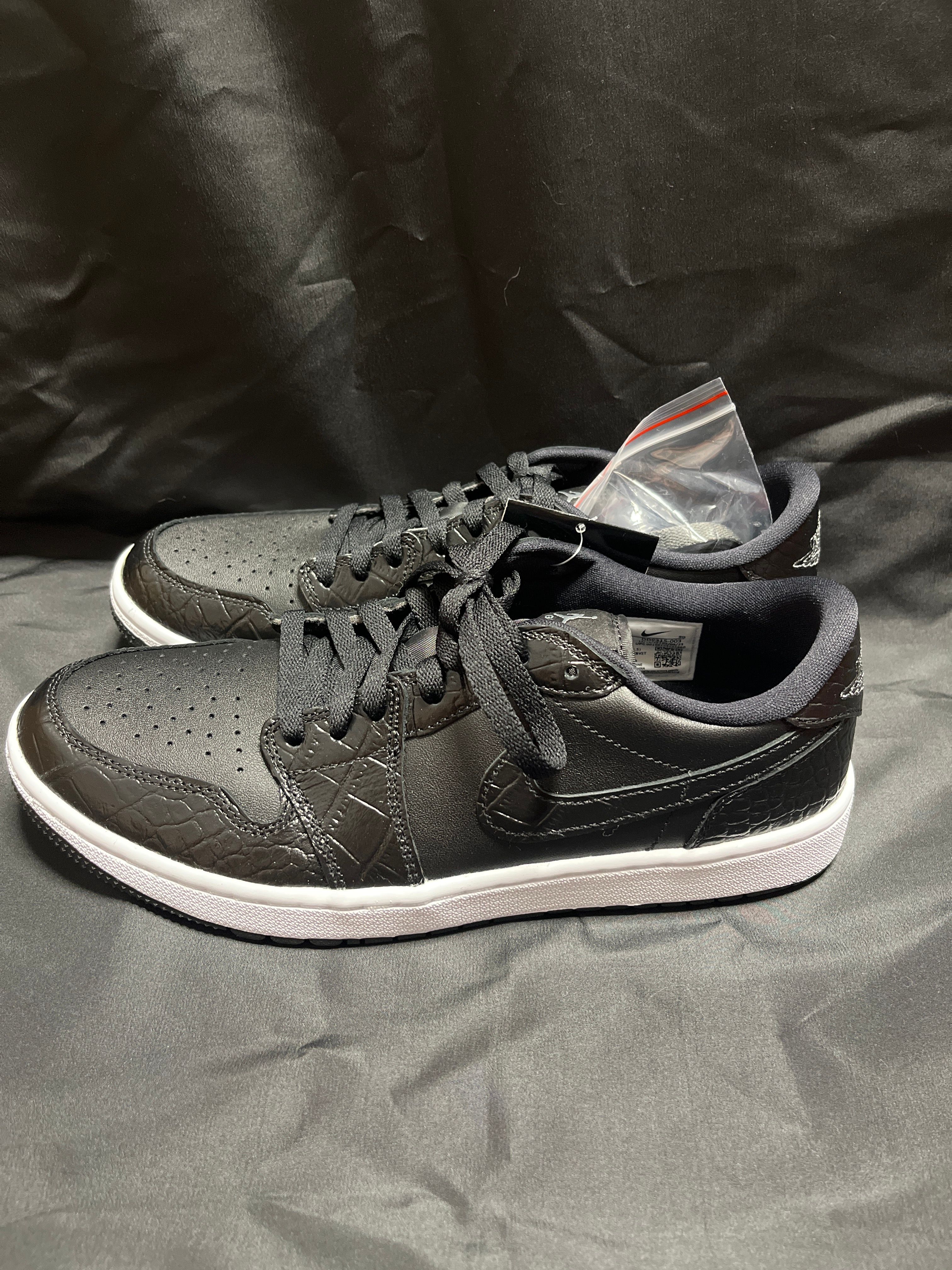 Nike Air Jordan 1 Low Golf "Black Crocodile Skin"