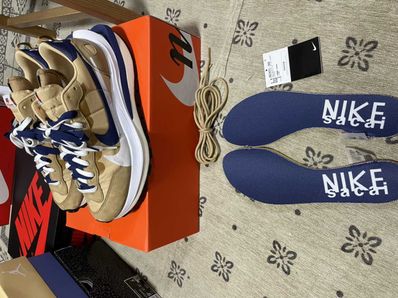 Sacai × Nike Vapor Waffle "Sesame And Blue Void"