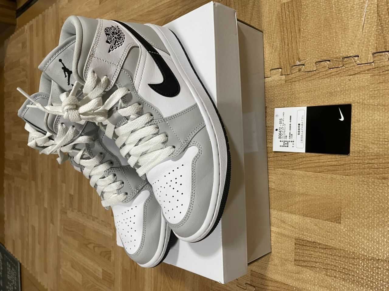 Nike Women's Air Jordan 1 Mid "Grey Fog/White/Black"