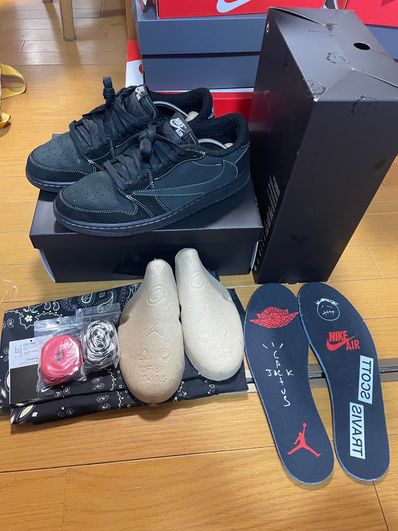Travis Scott × Nike Air Jordan 1 Low OG SP "Black Phantom"