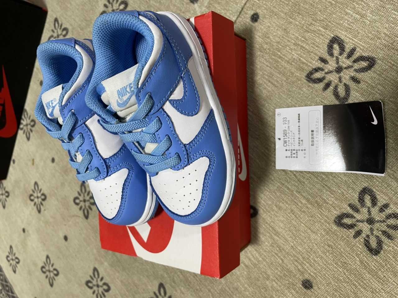 Nike TD Dunk Low "University Blue"