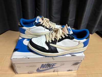 Travis Scott × fragment design × Nike Air Jordan 1 Low OG SP "Military Blue"
