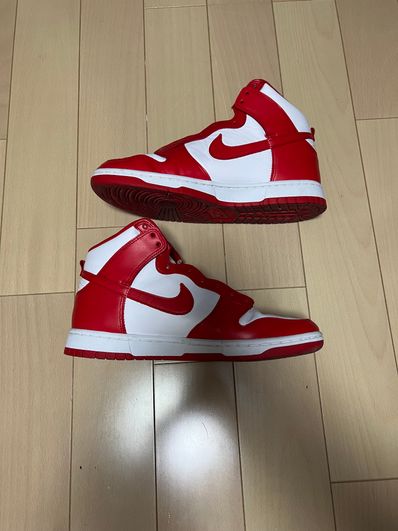 Nike Dunk High "Championship White and Red"