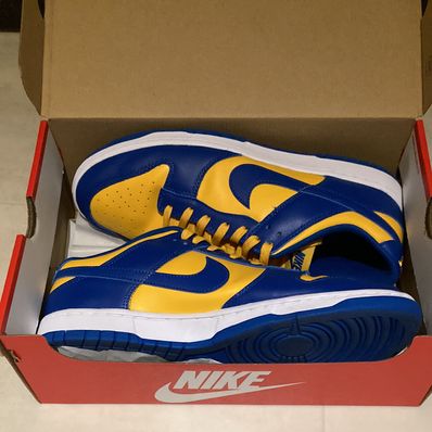 Nike Dunk Low "Blue Jay and University Gold"