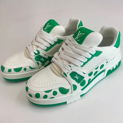 Yayoi Kusama × Louis Vuitton Trainer Line Sneaker Infinity Dots "Green"
