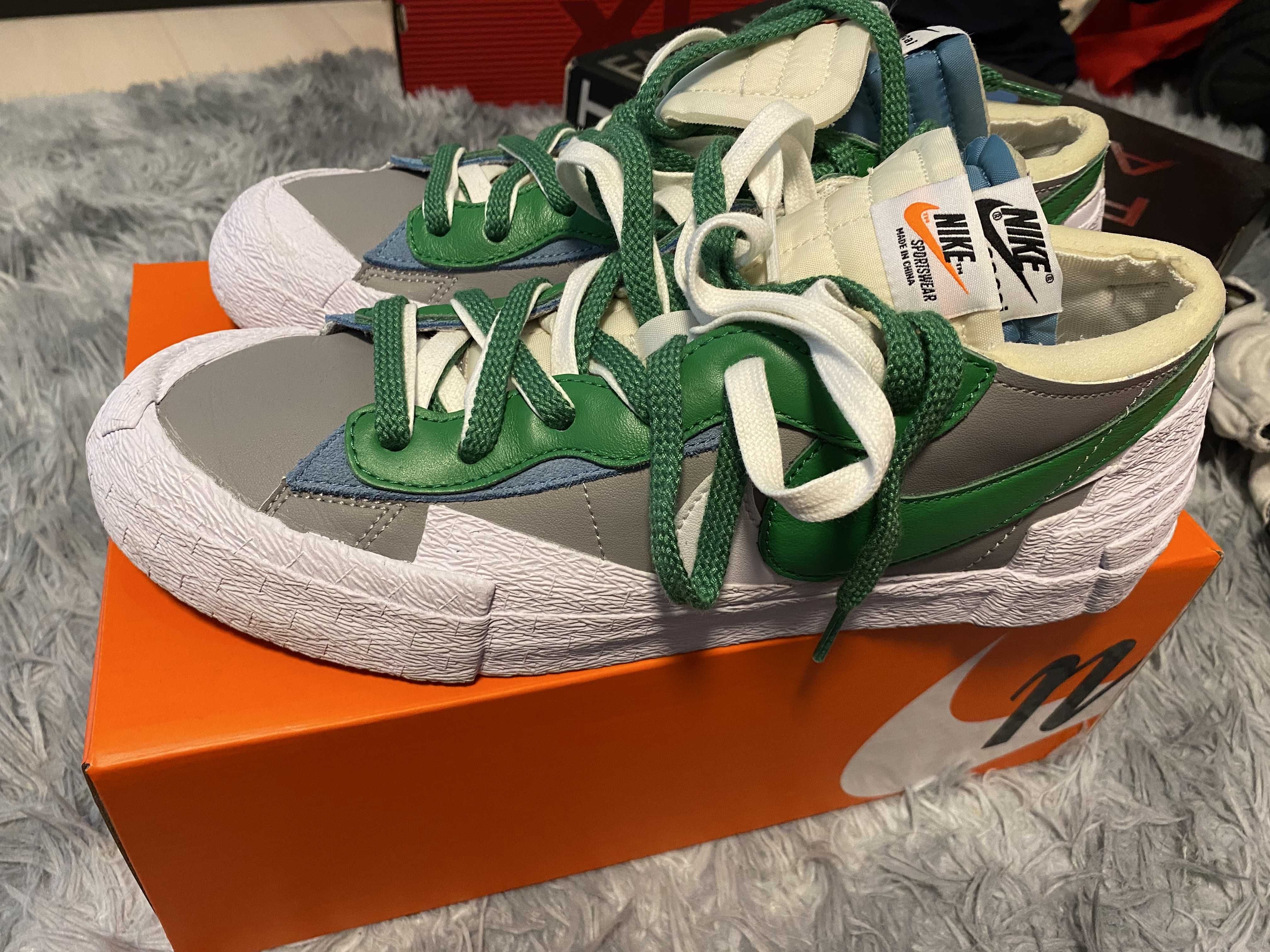 sacai × Nike Blazer Low "Classic Green"