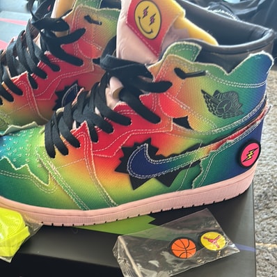 J Balvin × Nike Air Jordan 1 High OG "Rainbow"