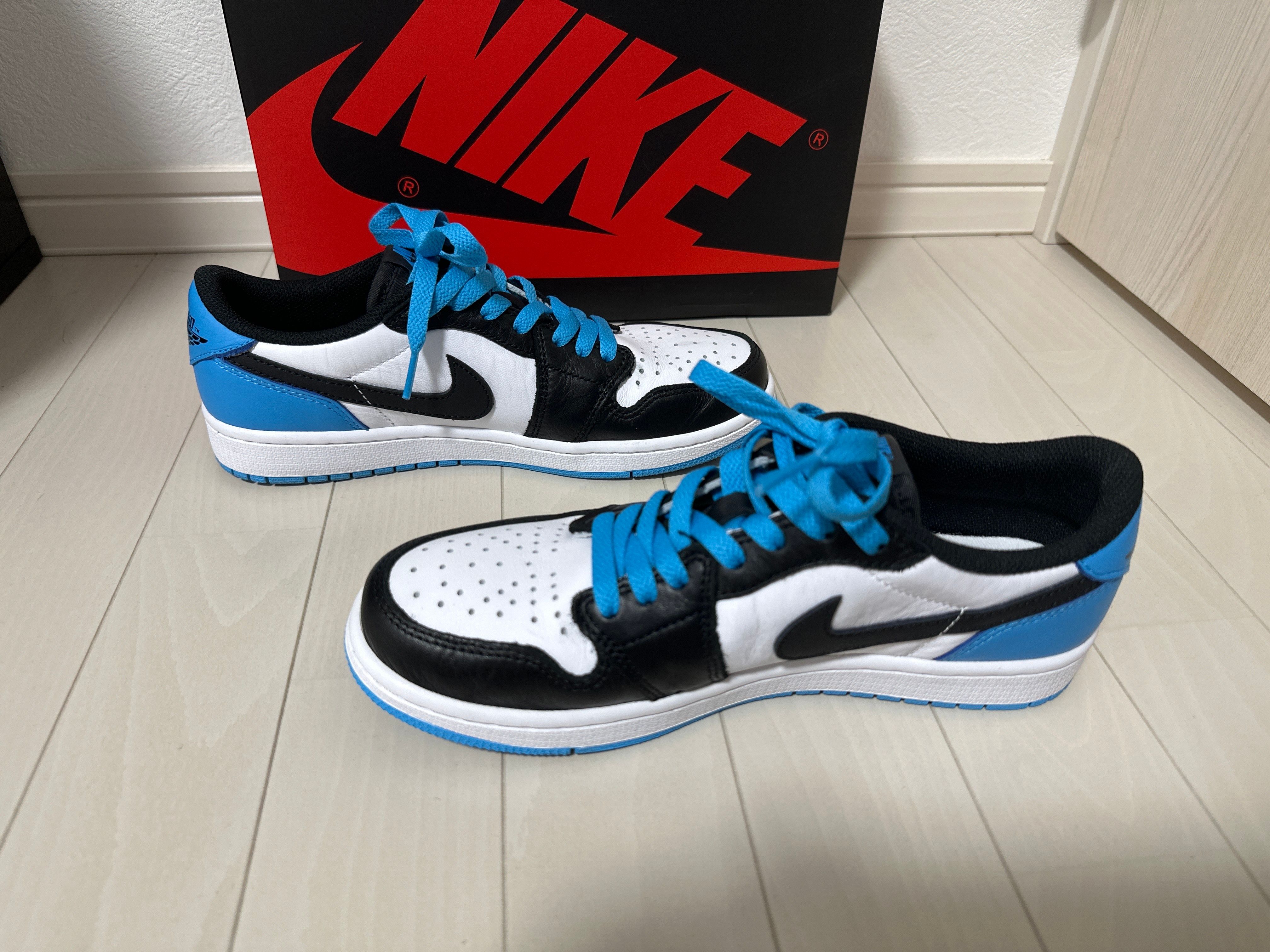 Nike Air Jordan 1 Low OG "Black and Dark Powder Blue/UNC"