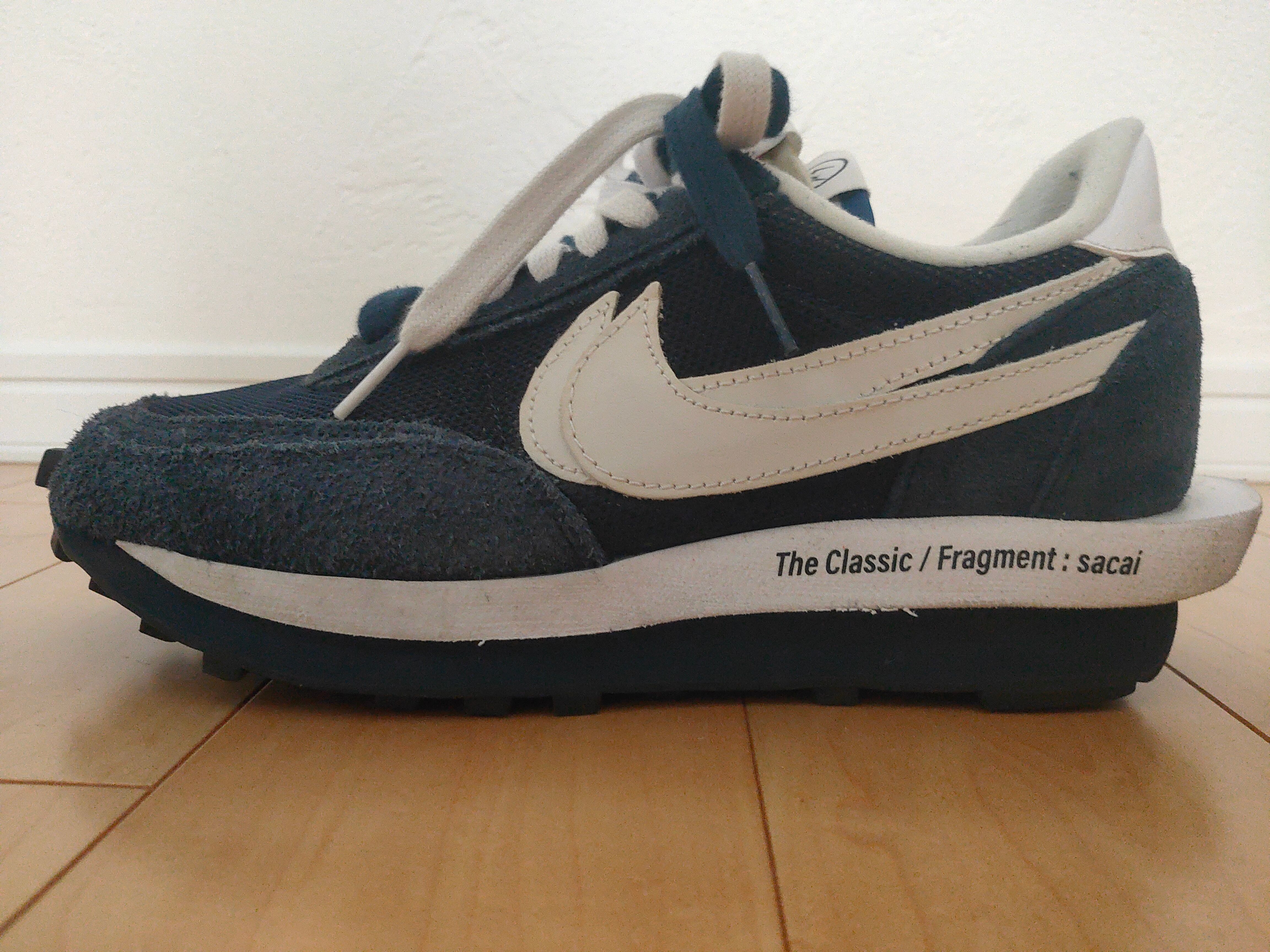 Fragment × sacai × Nike LD Waffle "Blackended Blue"