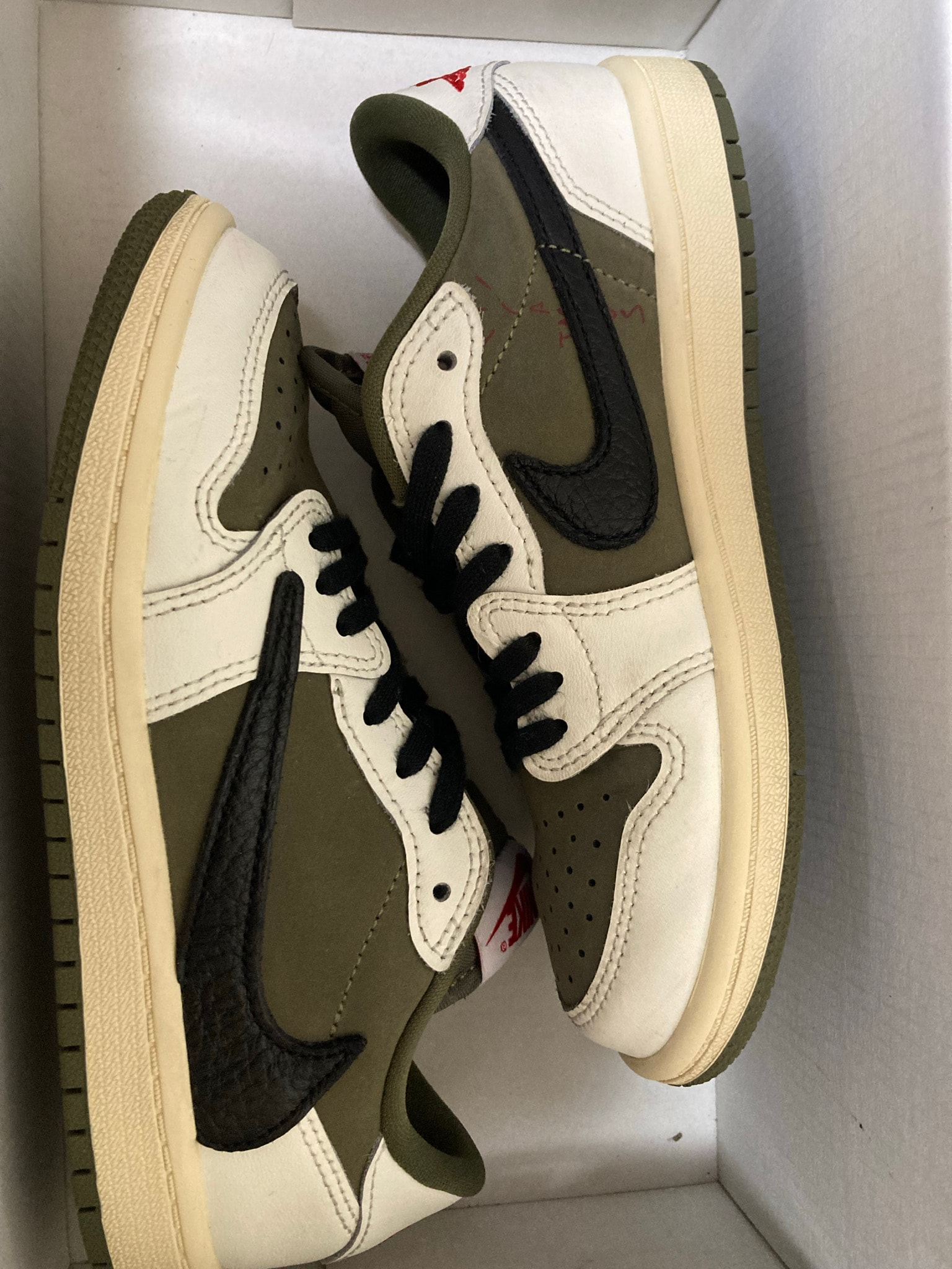 Travis Scott × Nike PS Jordan 1 Low OG SP "Reverse Olive"