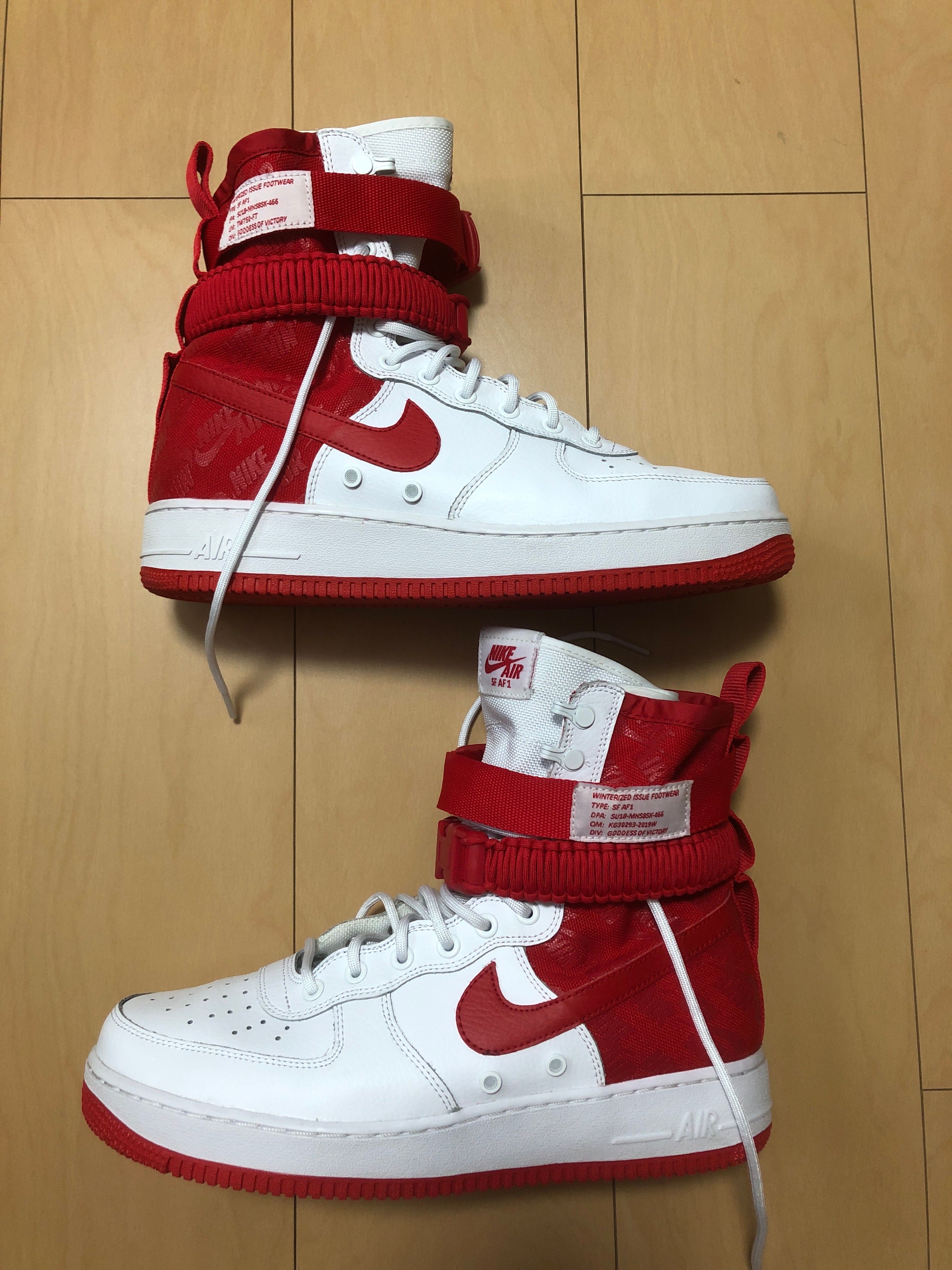 Nike SF Air Force 1 High "White University Red"
