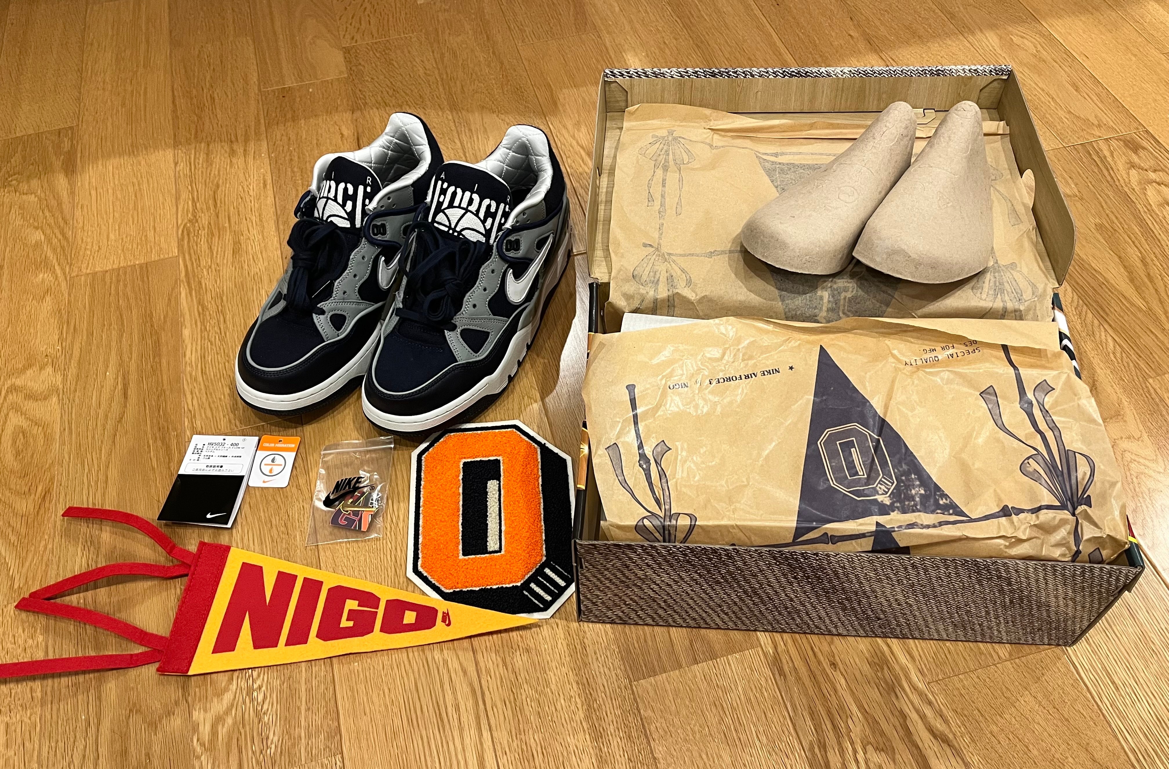 NIGO® × Nike Air Force 3 Low SP "College/Midnight Navy" (NIGO Heel Logo)