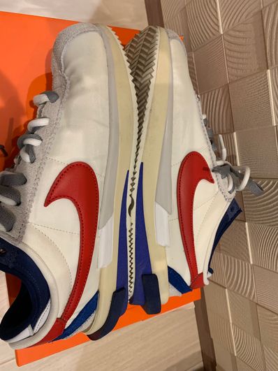 sacai × Nike Zoom Cortez "White and University Red"
