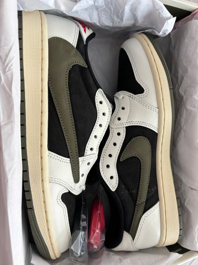 Travis Scott × Nike Women's Air Jordan 1 Low OG "Medium Olive"