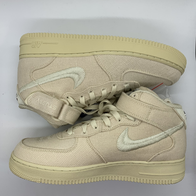 Stussy × Nike Air Force 1 Mid "Fossil Stone"
