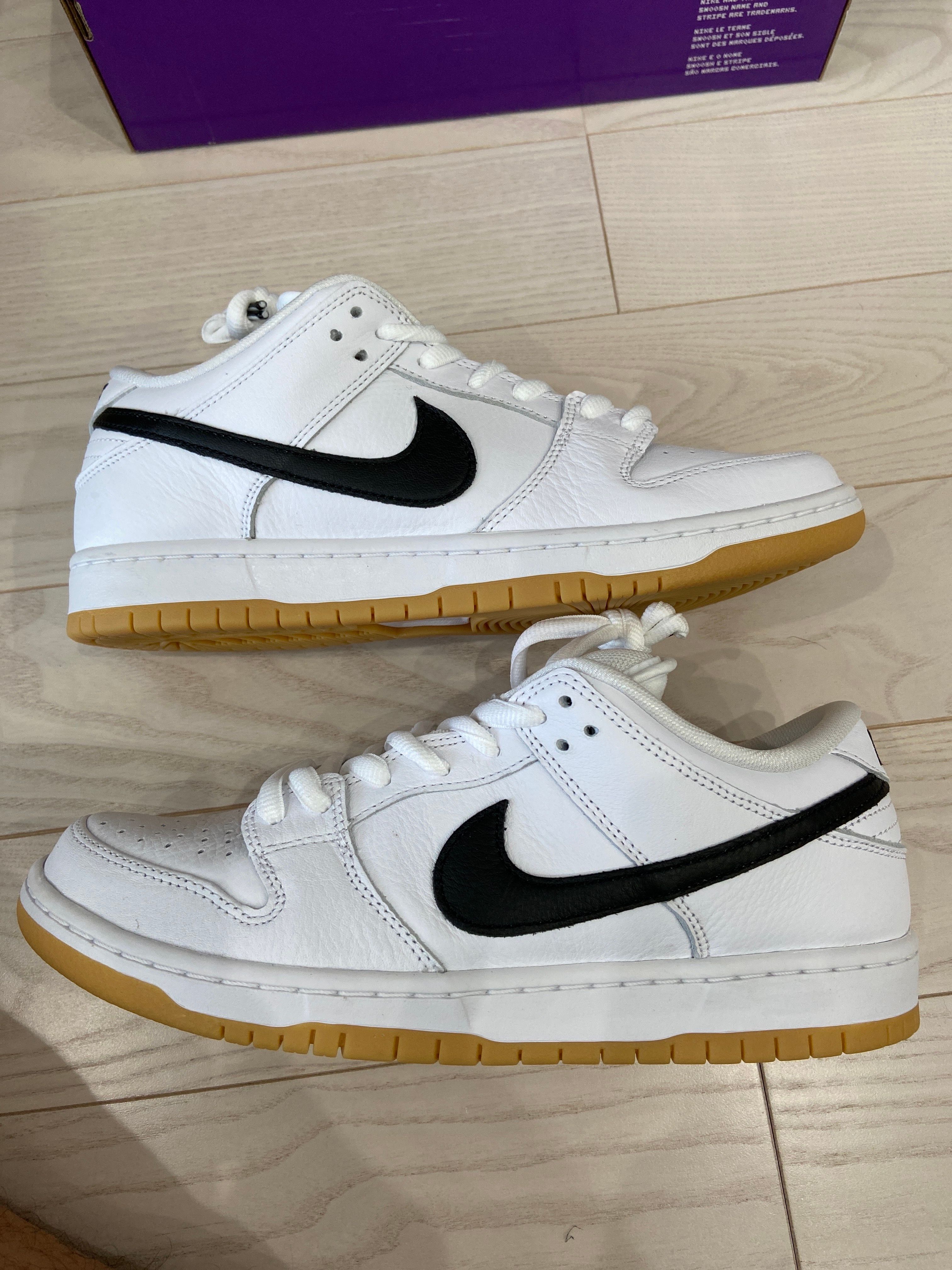 Nike SB Dunk Low Pro "White/Black-White-Gum Light Brown"