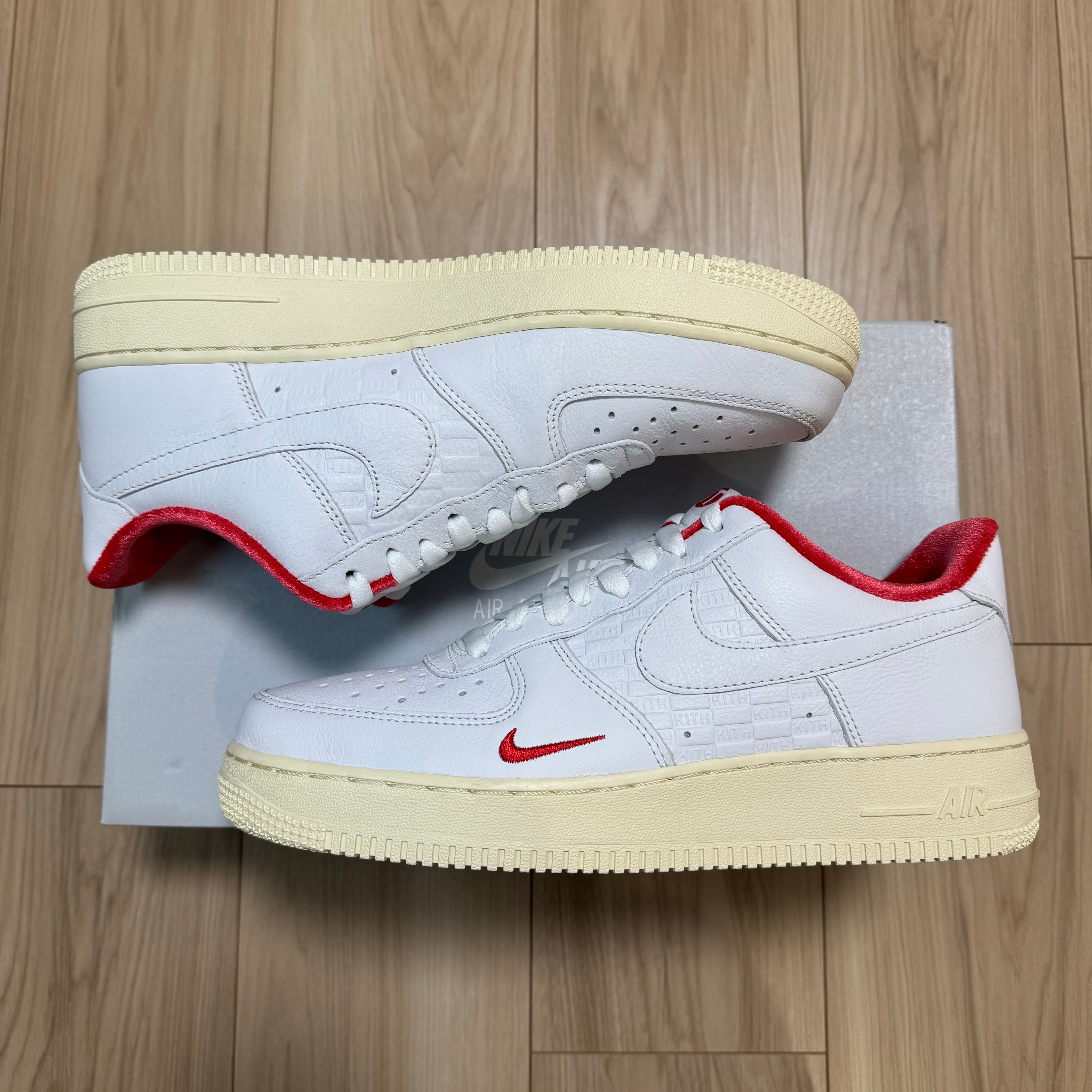 KITH × Nike Air Force 1 Low "White/Red"