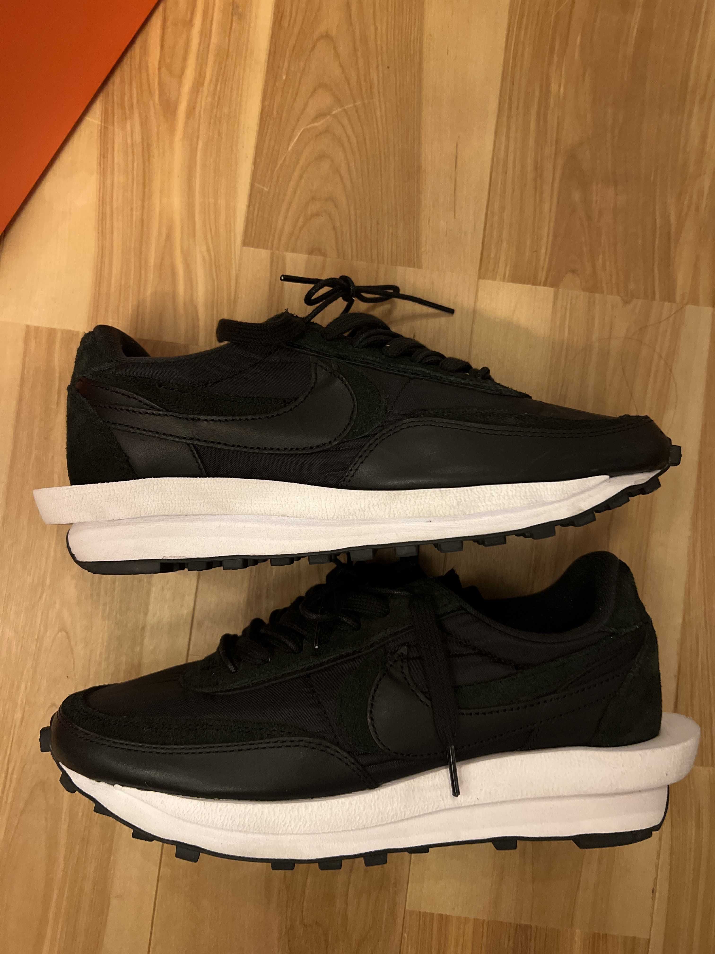 sacai × Nike LDV Waffle "Triple Black"