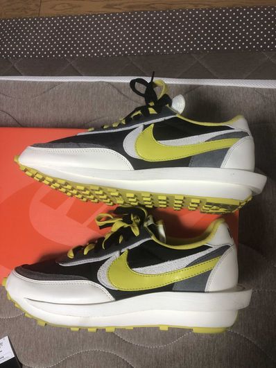 UNDERCOVER × sacai × Nike LD Waffle "Black/Sail-Dark Grey-Bright Citron"