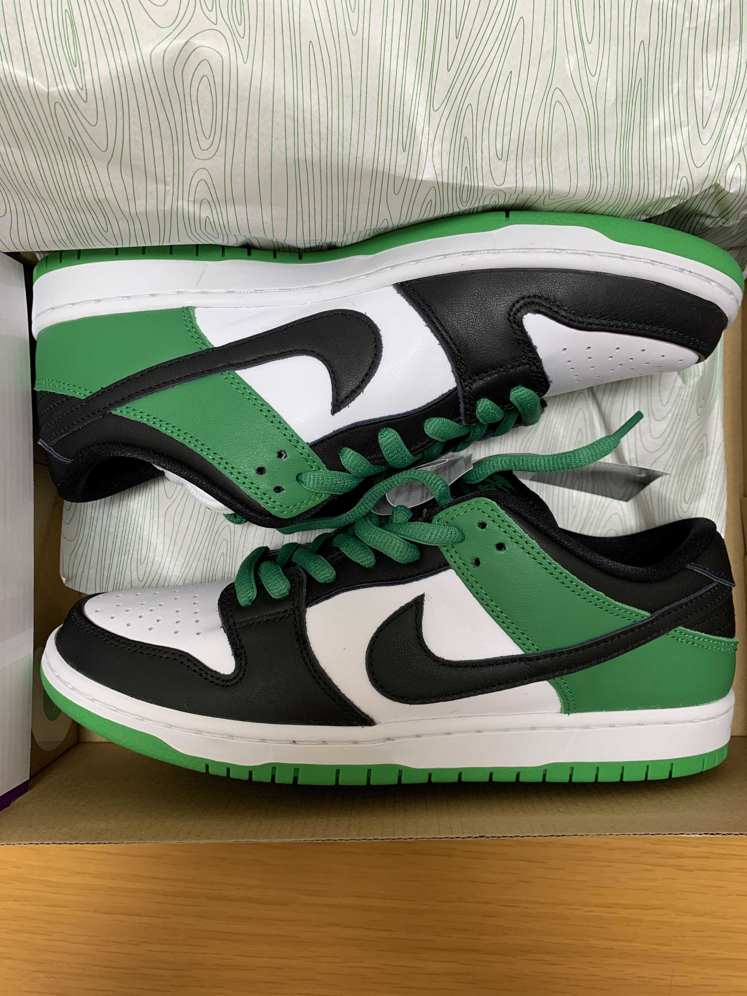 Nike SB Dunk Low Pro "Black and Classic Green"