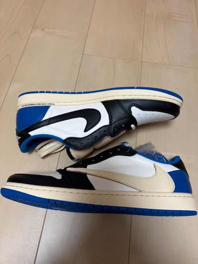 Travis Scott × fragment design × Nike Air Jordan 1 Low OG SP "Military Blue"