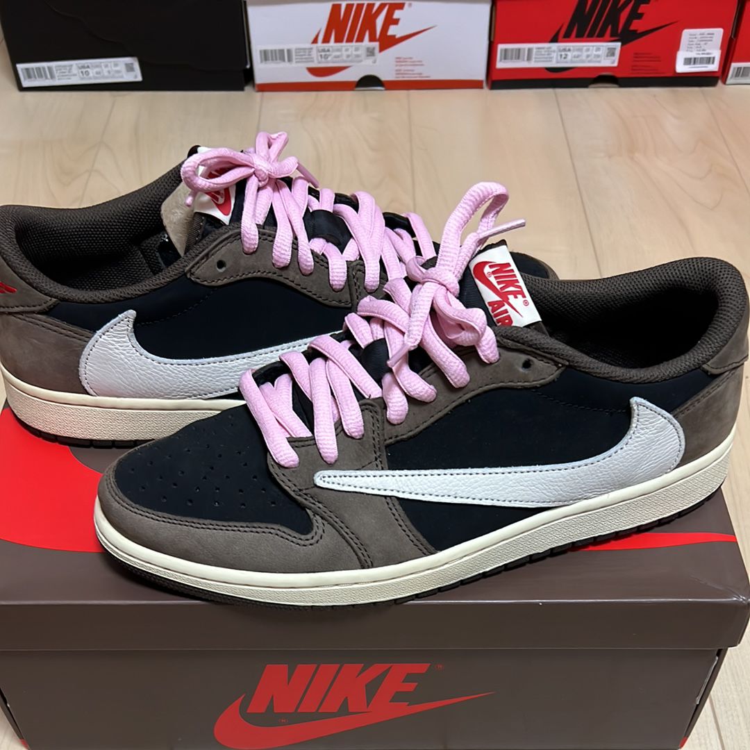 Travis Scott × Nike Air Jordan 1 Low OG SP-T "Black/Dark Mocha"