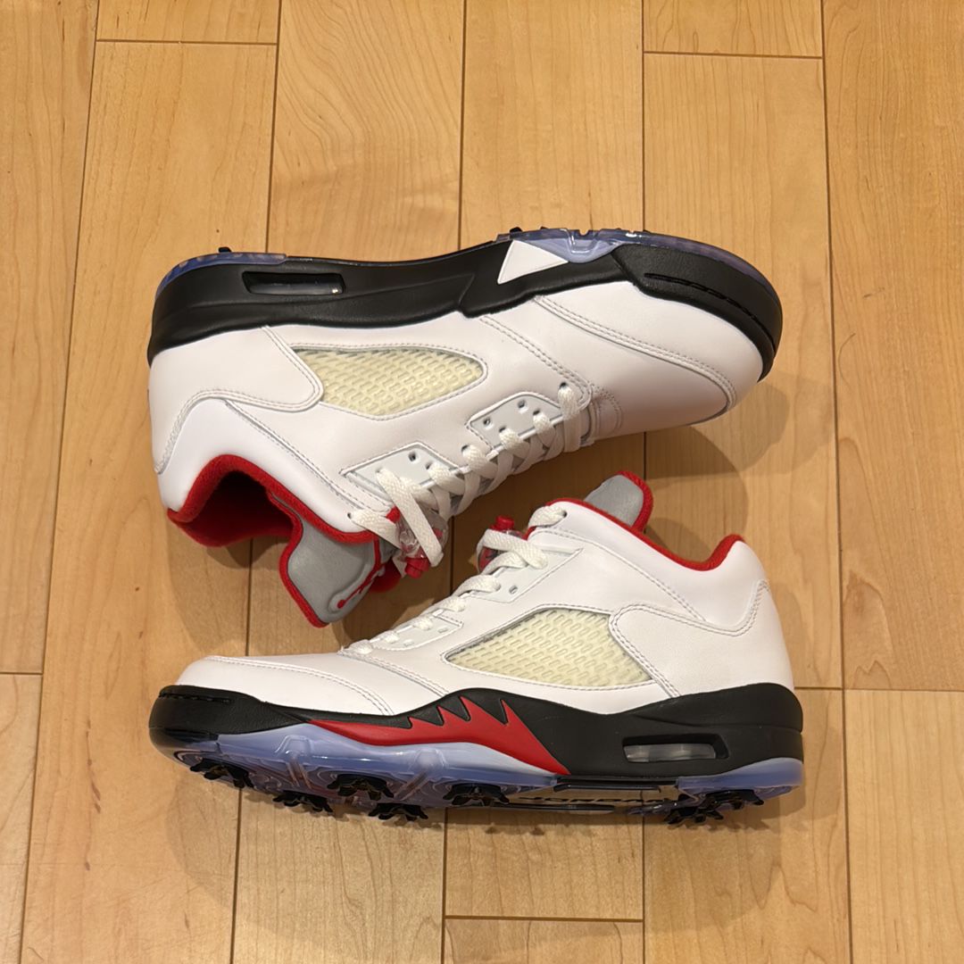 Nike Air Jordan 5 Retro Low Golf "Fire Red/Silver Tongue"