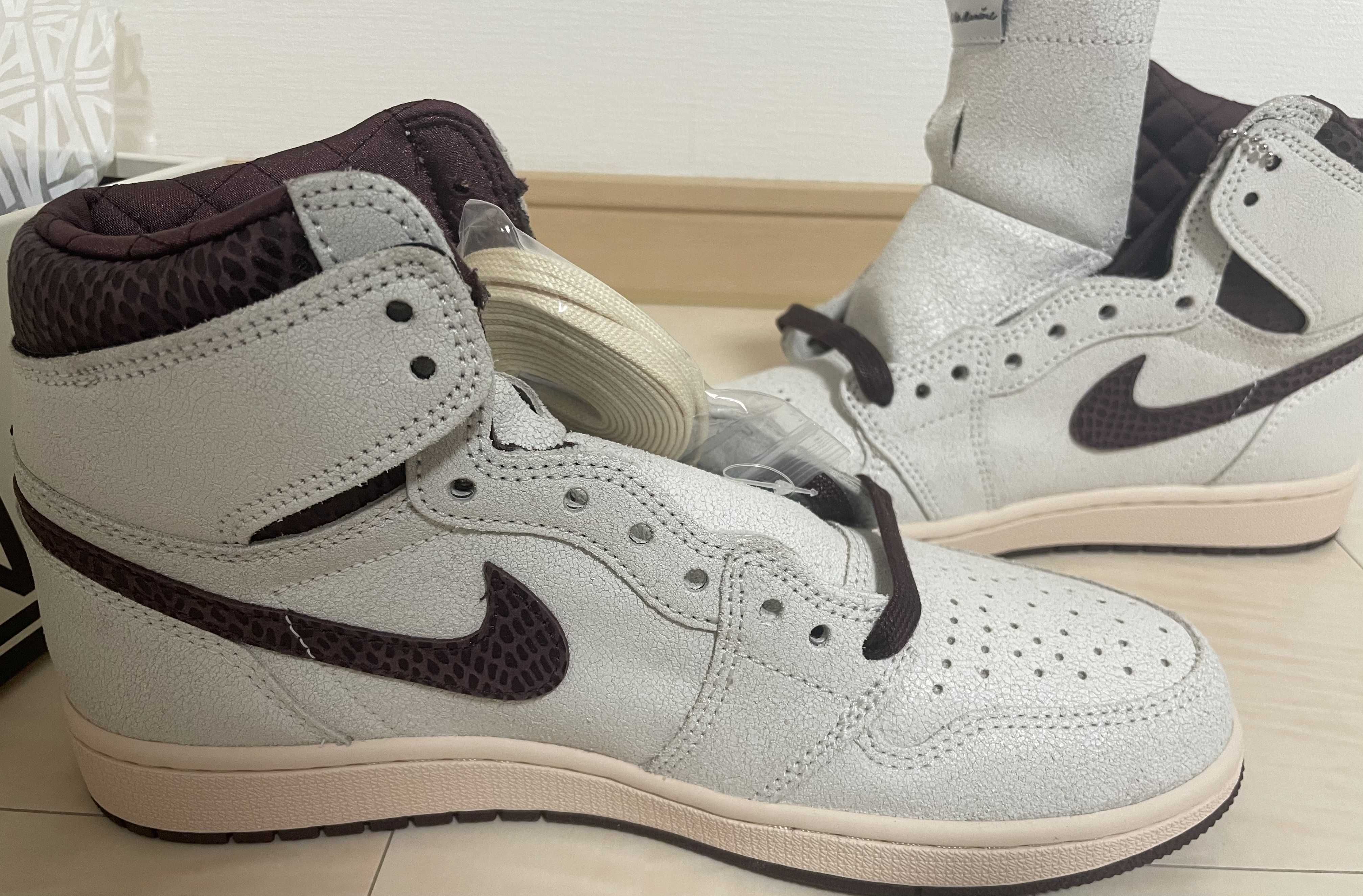 A Ma Maniere × Nike Air Jordan 1 Retro High OG "Sail and Burgundy"
