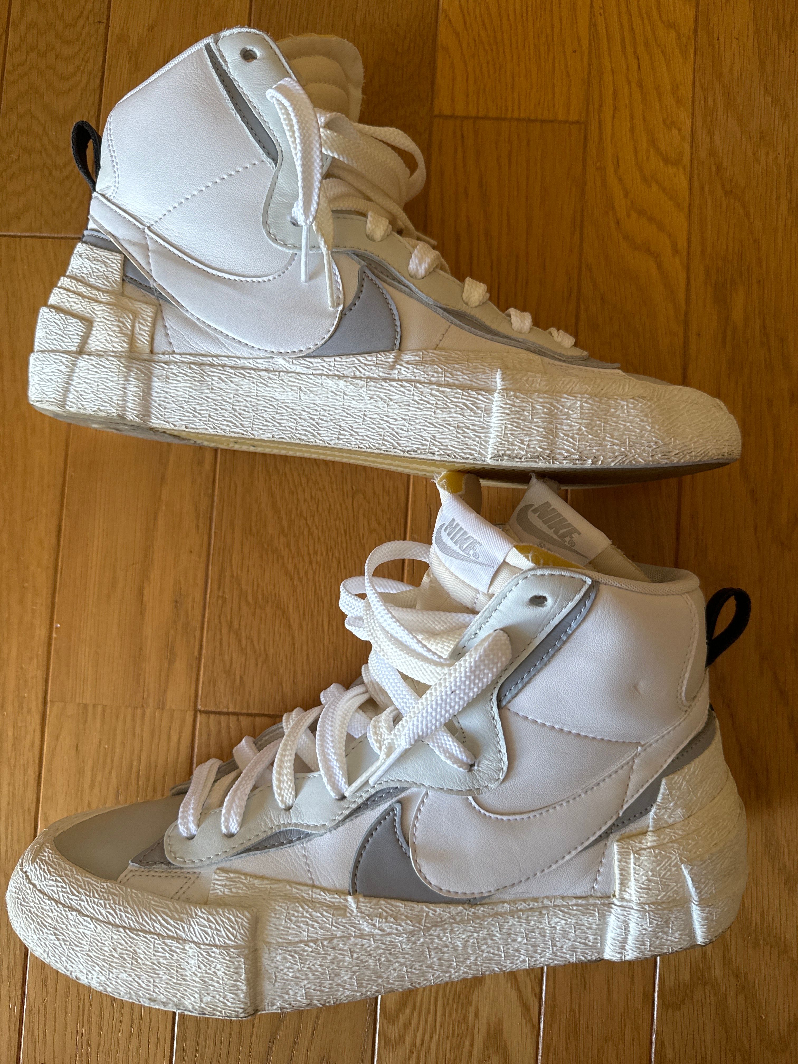 sacai × NIKE BLAZER MID "WHITE/WOLF GREY"