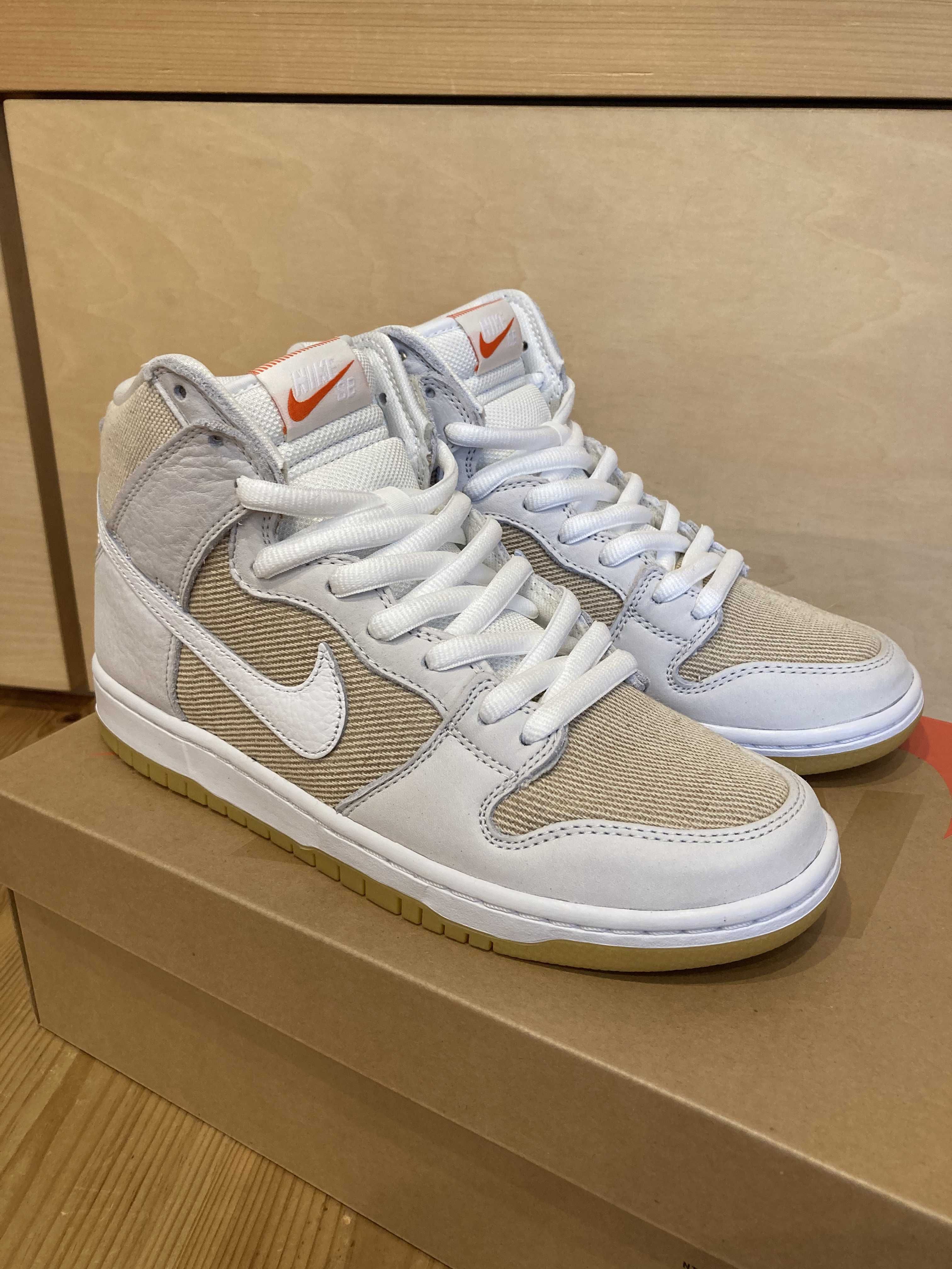 Nike SB Dunk High Pro ISO "Orange Label Unbleached Natural"