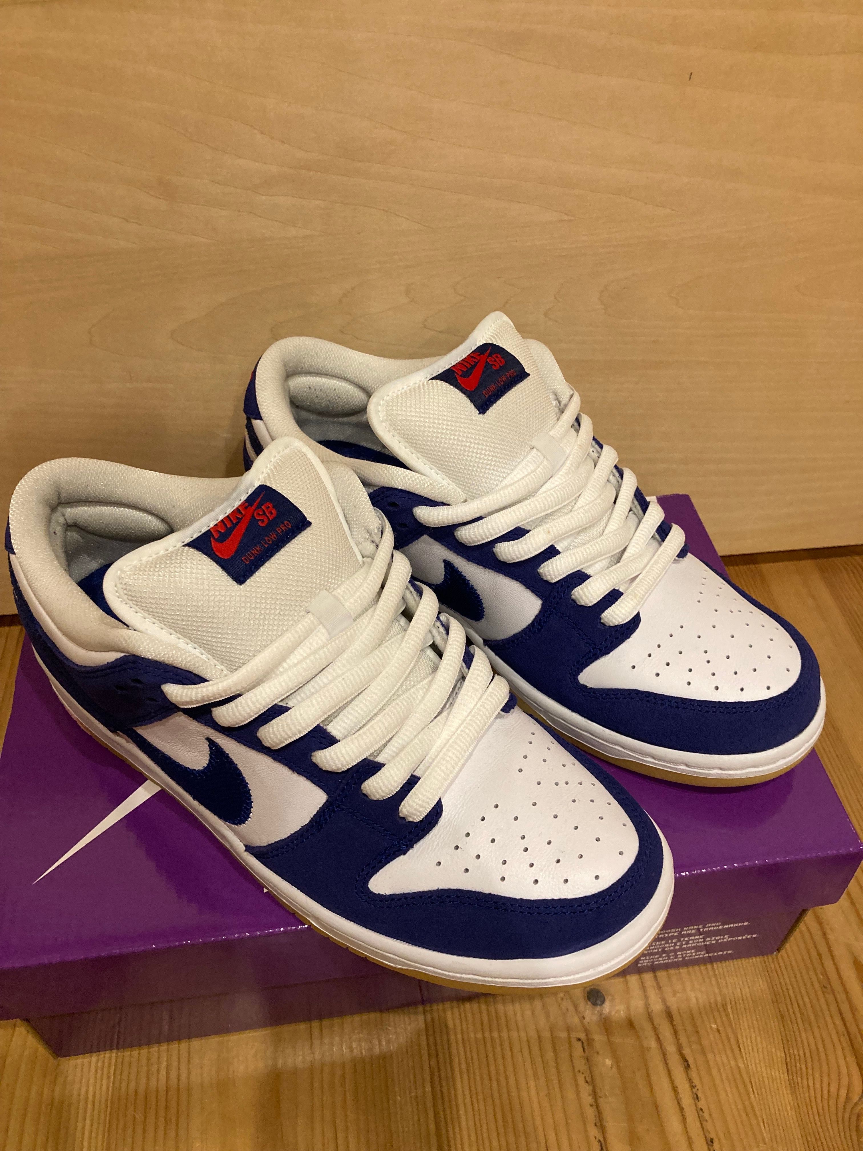 Nike SB Dunk Low "Los Angeles Dodgers/Deep Royal Blue"