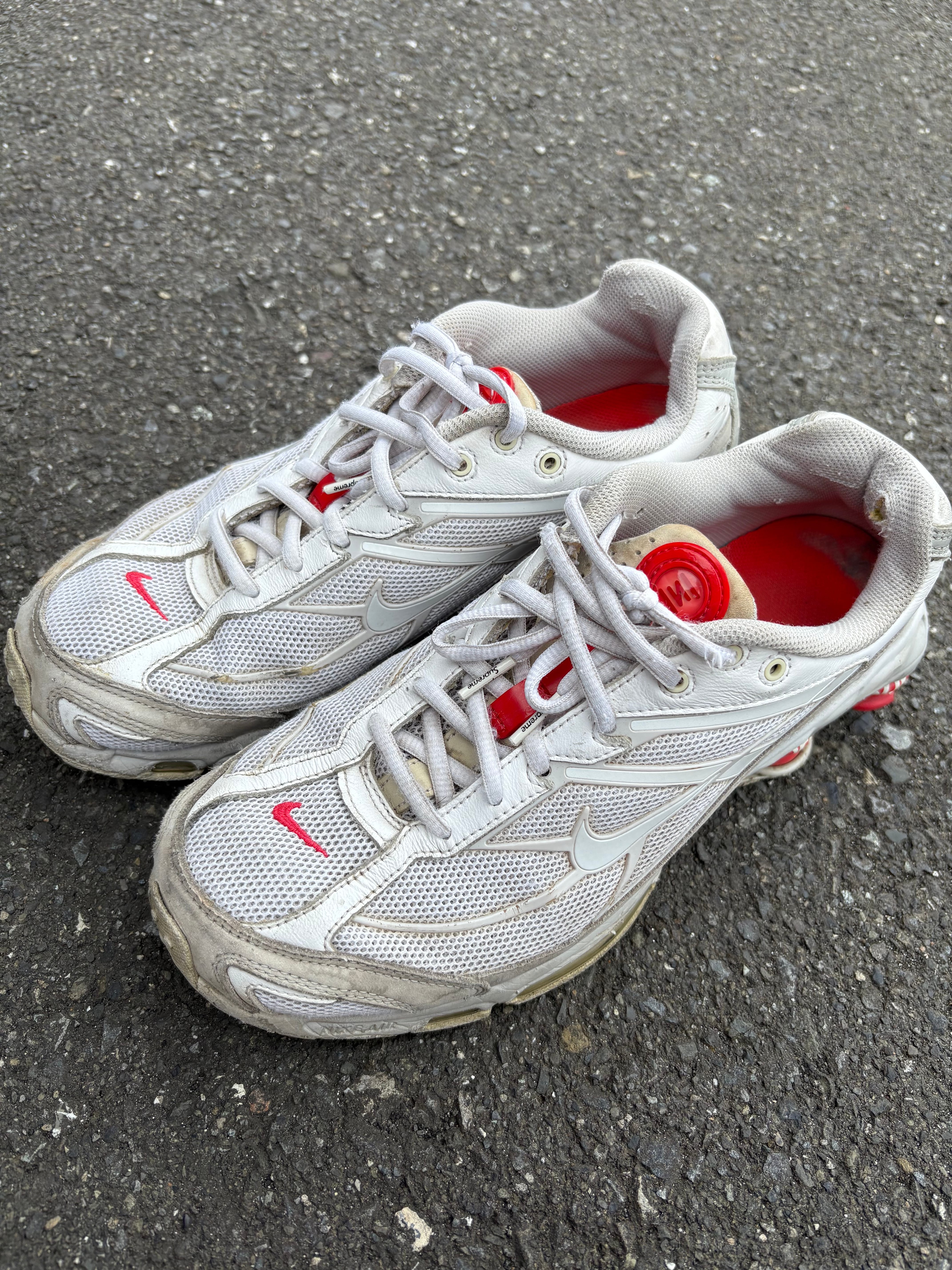 Supreme × Nike Shox Ride 2 "White/Grey Fog/Flat Platinum"